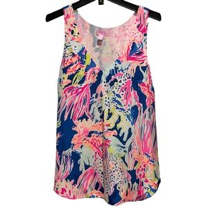 Lilly Pulitzer EUC Tank Top Silk Sz XS No Flaws